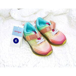 Cat & Jack Kids Light-Up Sneakers Size 6 Rainbow Gradient